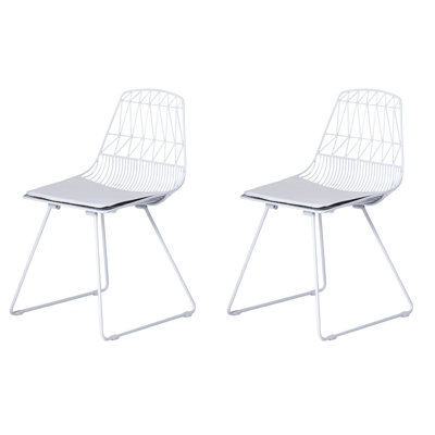 Chaise d'appoint à dossier en métal Trond Windsor