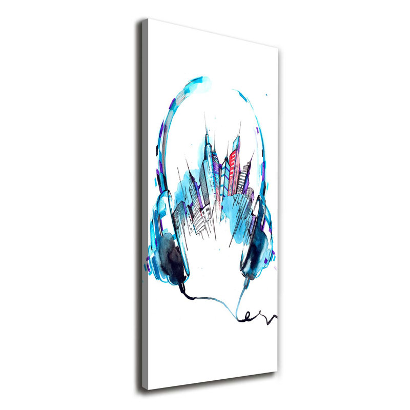 City Music - Wrapped Canvas Print