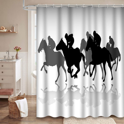 Fantastic Autumn Lake Colorful Fall Valley Shower Curtain with 12 Hooks