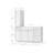 Disar 60'' Single Bathroom Vanity With Left Tall Linen Cabinet Dovetail Solid Wood Drawer Base Only-111300901