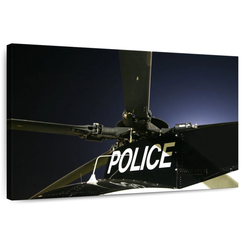 Hélicoptère de police Mehar, H 20 po x l 30 po