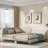Upholstered Daybed With Headboard And Armrest-1372683360-1372683362