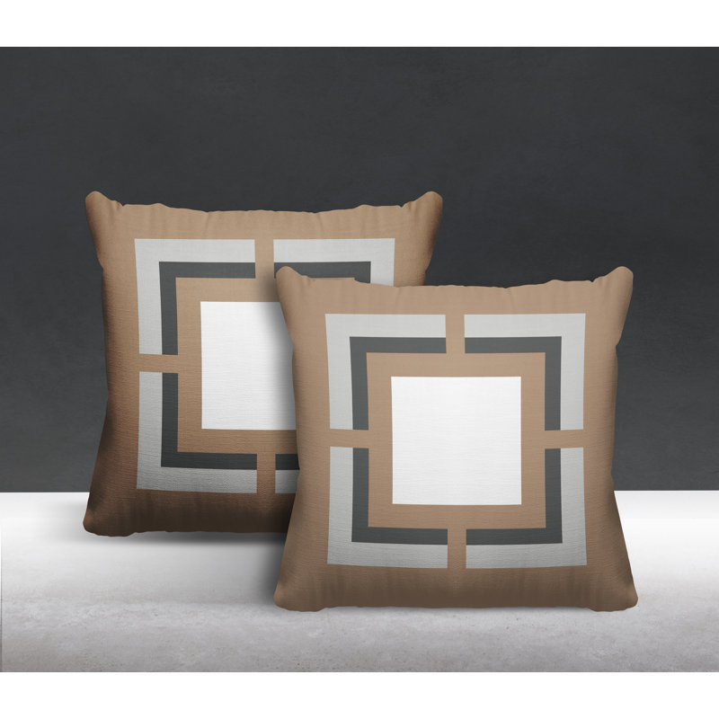  Coussin intérieur / extérieur, Beige, L 17 po x H 17 po
