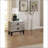 Cream Oak Rustic Nightstand with Faux Marble Top