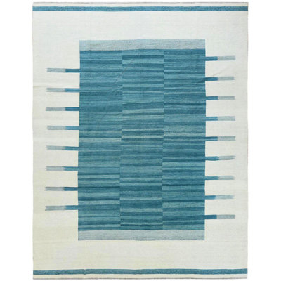 Tapis unique en laine noué à la main 10 pi 8 po x 14 pi 1 po nouvel âge Felicja