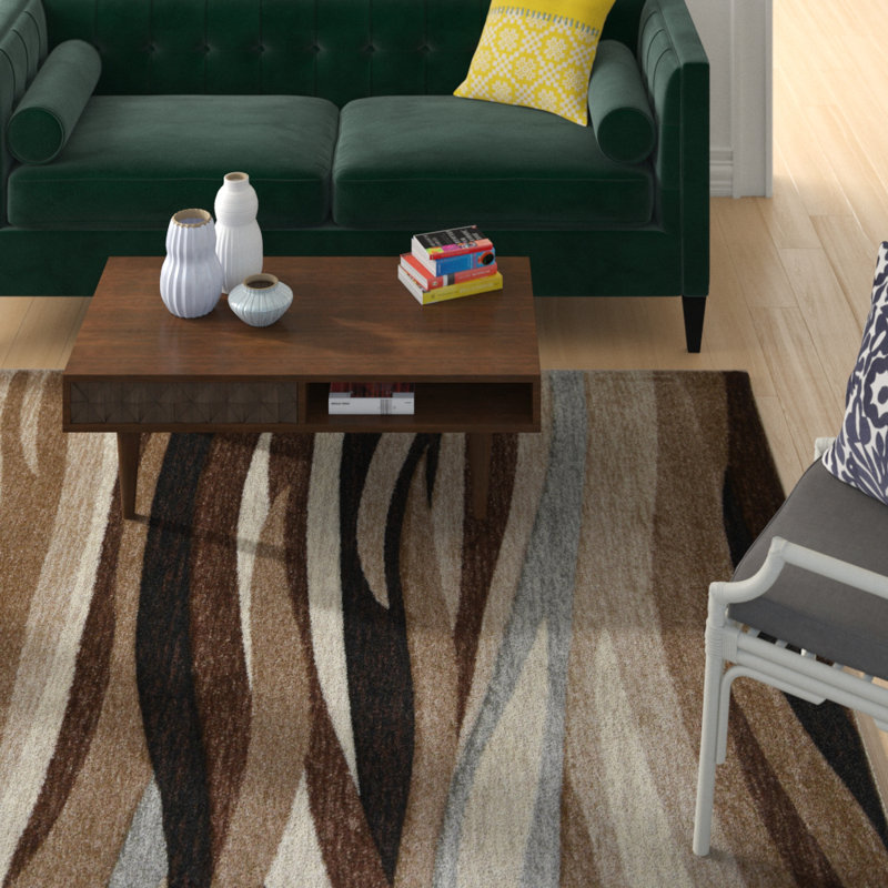 Tapis brun Chalfonte, Rectangle 5 pi 3 po x 7 pi 3 po