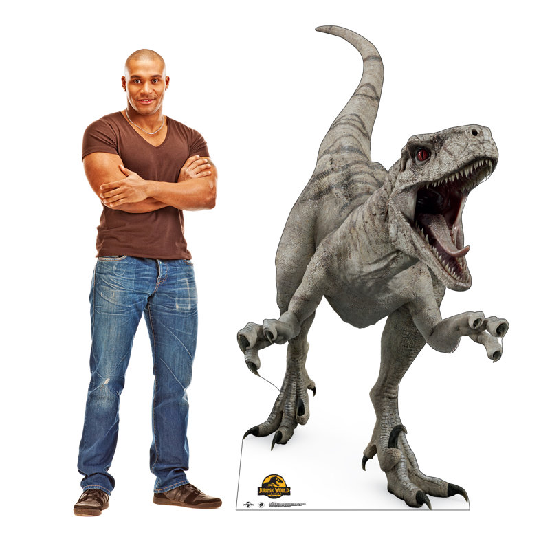 76'' Gray Jurassic World Dominion Dinosaur Cardboard Standee