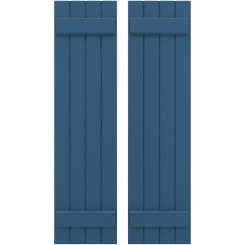 Volets de planche-n-lattes (par paire) Americraft (2 lattes), Bleu séjour, 14", 32"