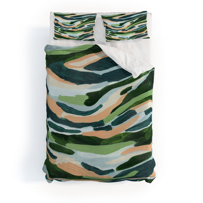 Little Arrow Design Co ivy stripes cream and blush Duvet Cover Set_3