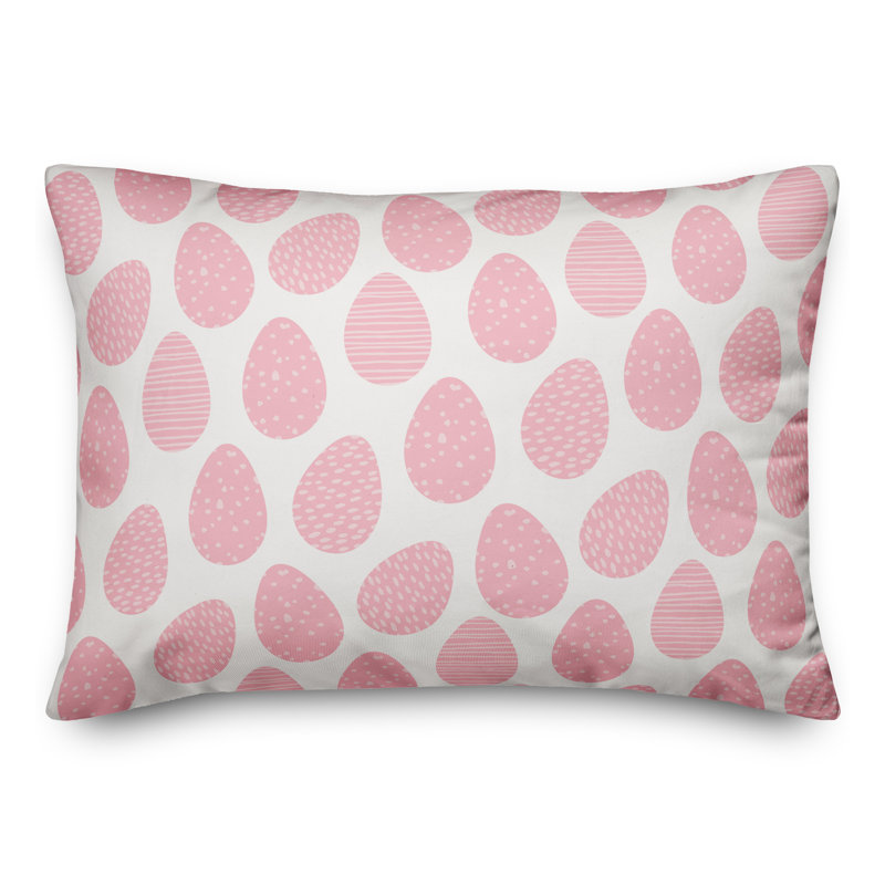 Polka Dots Throw Pillow, Pink