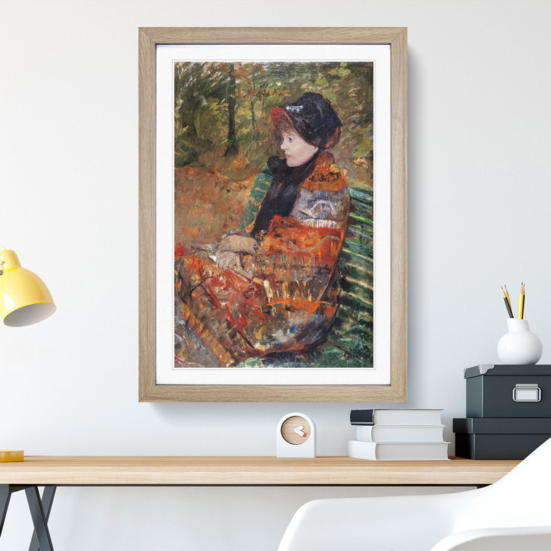 Lydia Cassatt by Mary Cassatt - Picture Frame Painting, 65cm H x 48cm W x 2cm D, Oak Framed