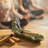 Handmade Ceramic Frog & Lotus Leaf Incense Holder for Sticks, Sage & Cones