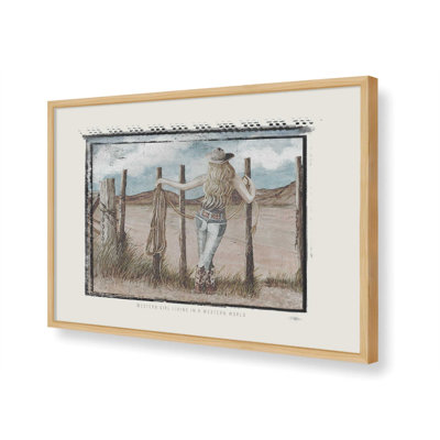 Western Girl by Cindy Jacobs Art Print