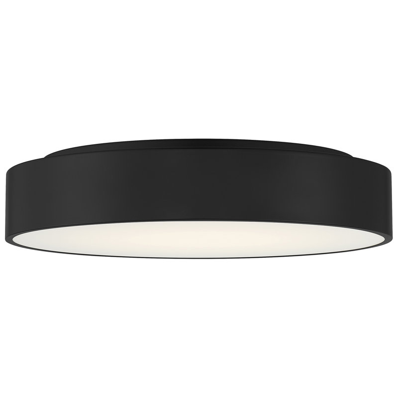 Kymera Black and White LED Flush Mount Light