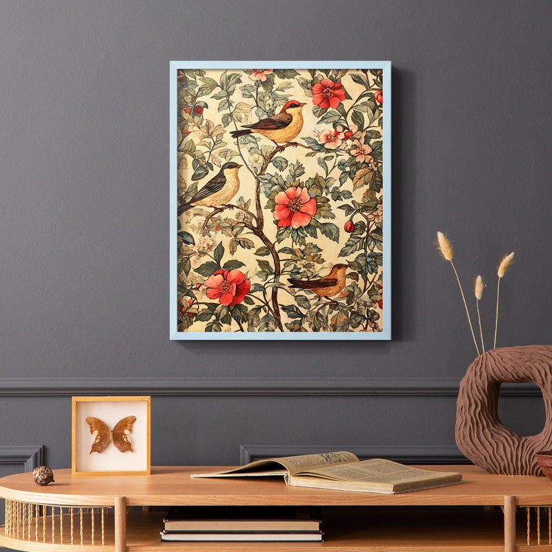 WM MORRIS Series CXX  -Premium Framed Print -Ready to Hang - No Nails Required, Île Seymour Nord, Galapagos, H 11 po x l 9 po