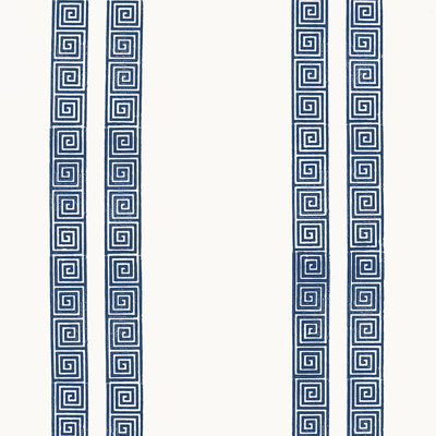 Greek Key Stripe Wallpaper