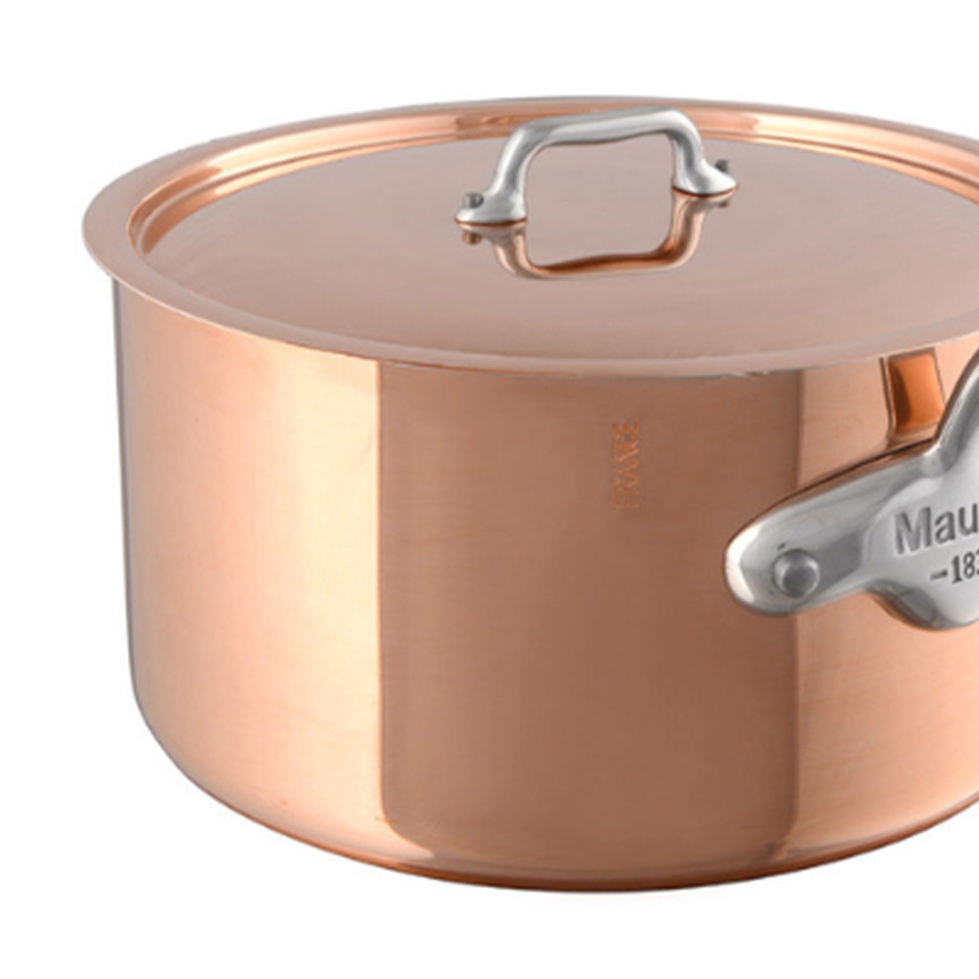 Mauviel M'150 S 1.5mm Polished Copper & Stainless Steel Frying Pan With  Cast Stainless Steel Handle, 10.2-in, Made In France