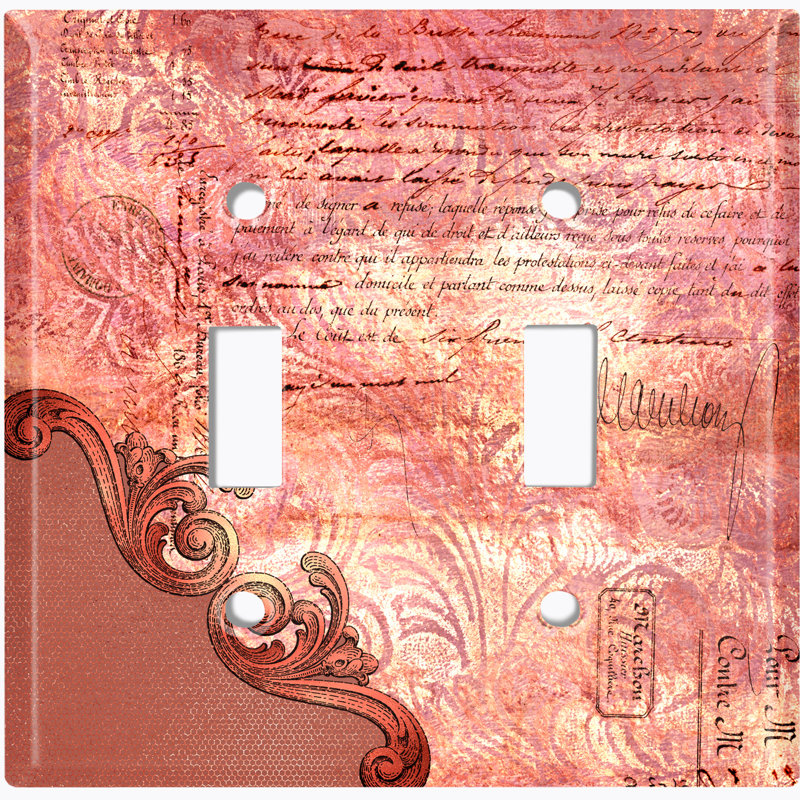 2 - Gang Toggle Light Switch Standard Wall Plate
