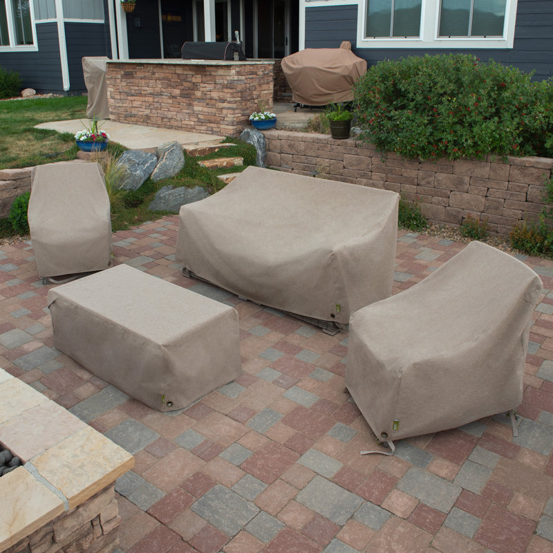 Sandstone Waterproof Polyester Patio Lounge Chair Cover