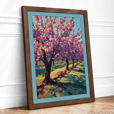 Flowering Tree Grove Botanical - Framed Print