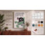 Monkey Among Calligraphy Japandi - Wrapped Canvas-951018318-951018329
