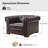 Burbank Traditional Genuine Leather Power Recliner-675565470
