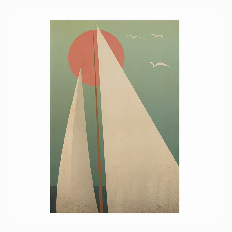 Toile d'extérieur «Sails III» de Ryan Fowler, H 32 po x l 22 po x P 1,5 po