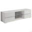 Console à 4 tiroirs blanc brillant