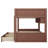Full XL Over Full XL Bunk Bed With 2 Drawers, Wood Bunk Bed With Storage Cabinets And LED Lights, No Box Spring Needed-216553985