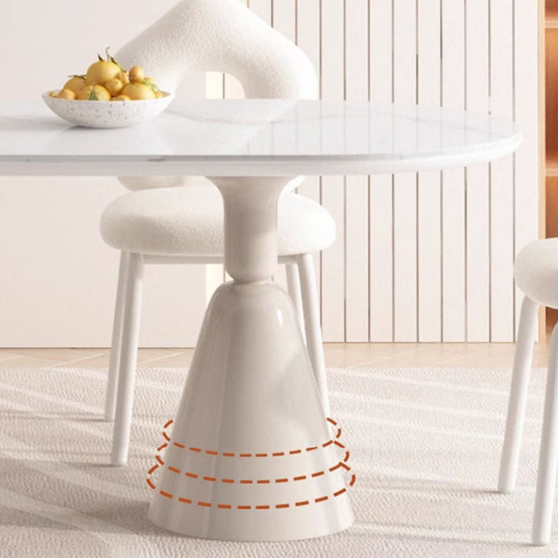 Table de salle à manger en ardoise et pieds en acier au carbone, H 29,5 po x L 62,9 po x l 31,4 po