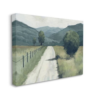 «Farmland Fields Green Blue Landscape» par Ziwei Li - reproduction d'art