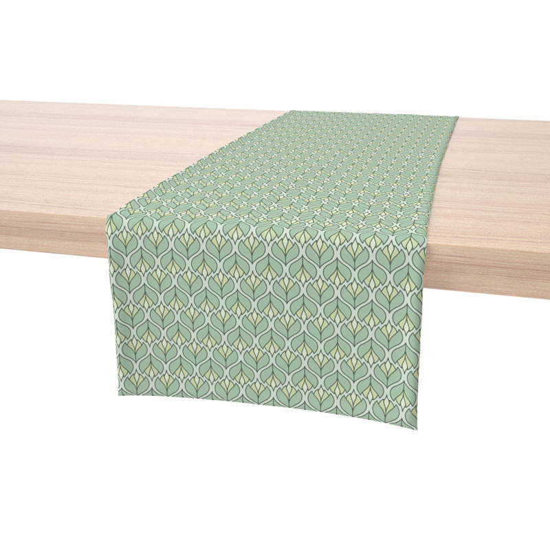 Table Runner, 100% Cotton, Floral 120, 90" x 16"