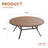 60" Round Metal Patio Dining Table-1876241709