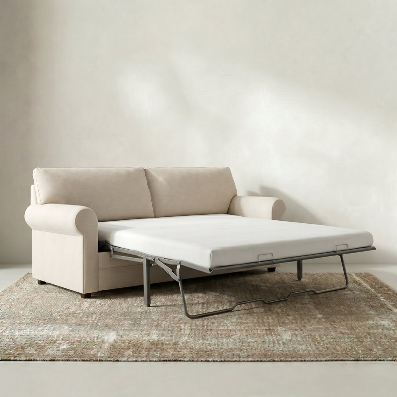 Comfy Queen Sleeper Sofa, Toile bleu marine
