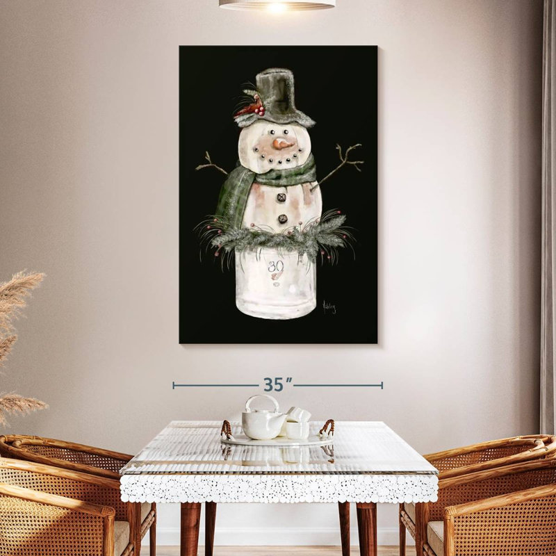 Bonhomme de neige Lelend dans un pot, H 51 po x l 34 po