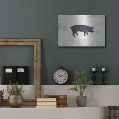 OpArtelia & Co. 'Le CocArton SilArtouette by Courtney PraArtl, Metal Wall Art