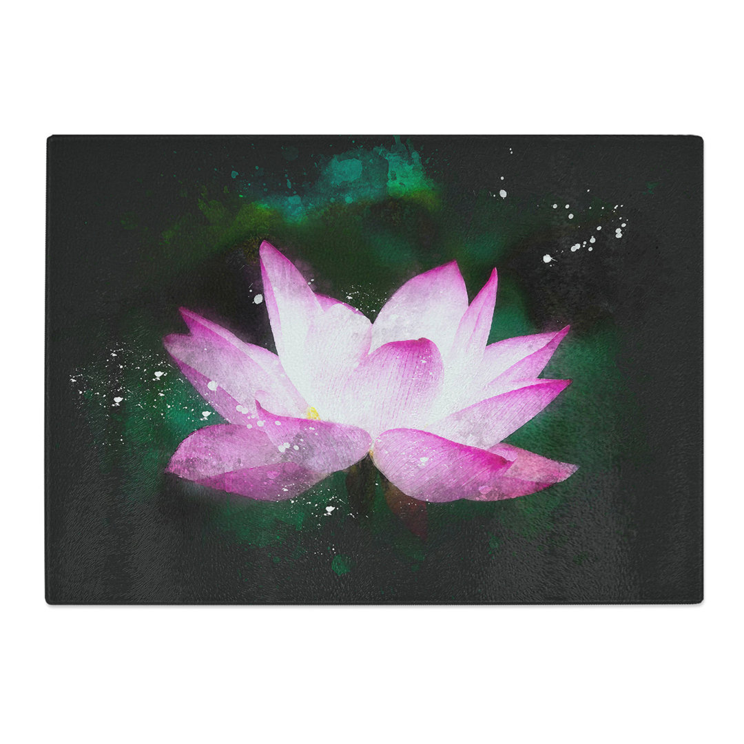 Water Lily Flower Vol.2 Paint Splash Chopping Board