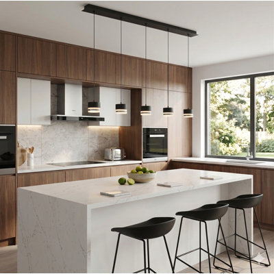 Barnsdall 5 - Light Kitchen Island Pendant