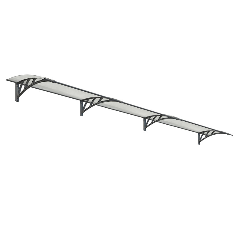 Canopia By Palram 409.5cm W x 86cm D Glass Gray Cover Retractable Door / Window Awning