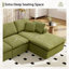 Ensemble de salon modulaire à assise profonde en forme de L avec repose-pieds Compression Boneless-2126524307
