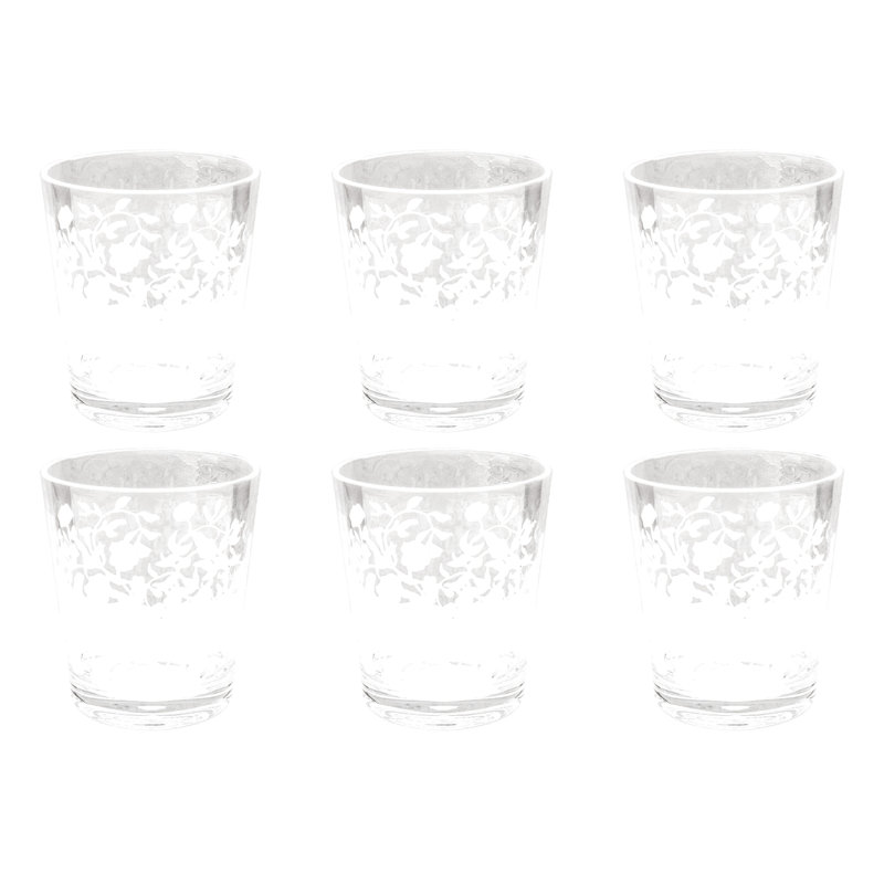 Vines Acrylic Etch Drinking Glass - Clear - 16.1 oz
