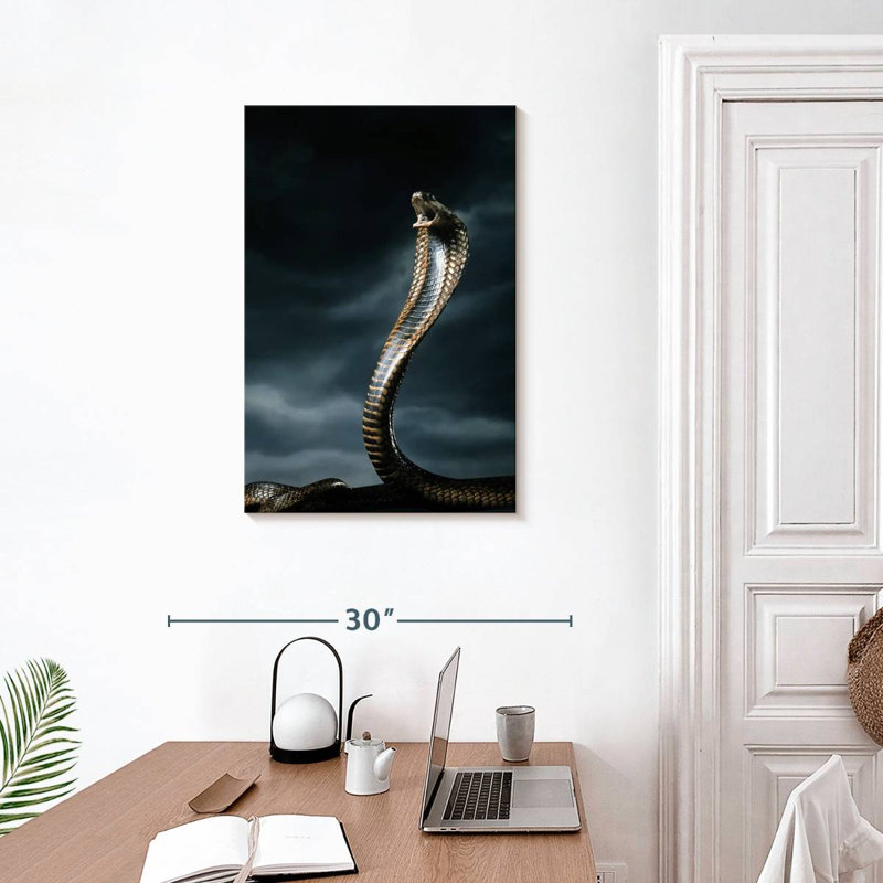 Poisonous Cobra, 30" H x 20" W