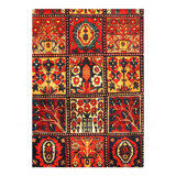Hanan Hand Knotted Area Rug in Red