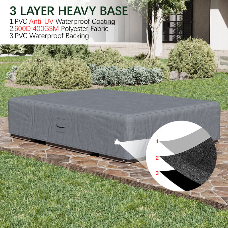 Housse de mobilier d'extérieur imperméable et robuste 600d 