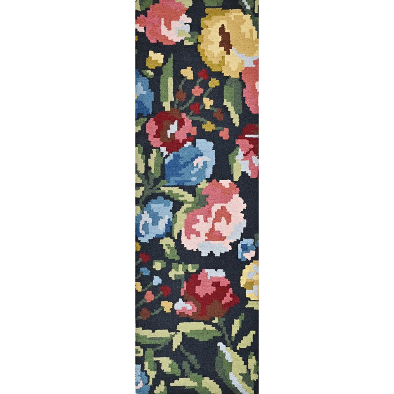 Florals Area Rug, 2'6" x 8'