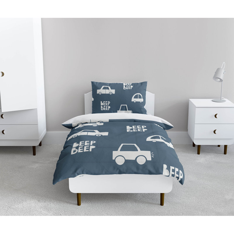 Beep Comforter Set, Blue