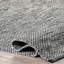 Tapis gris / noir en coton doux touffeté à la main Parnell-22807657