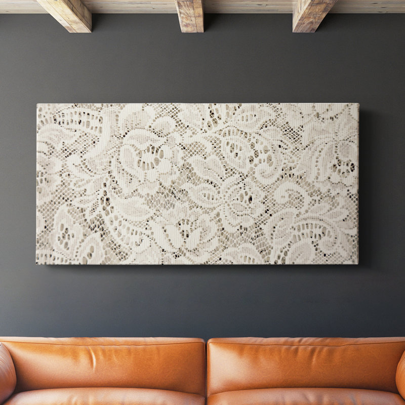 Série abstraite-DCCCLXII- Toile tendue avec châssis - Prêt à accrocher, H 16 po x l 32 po