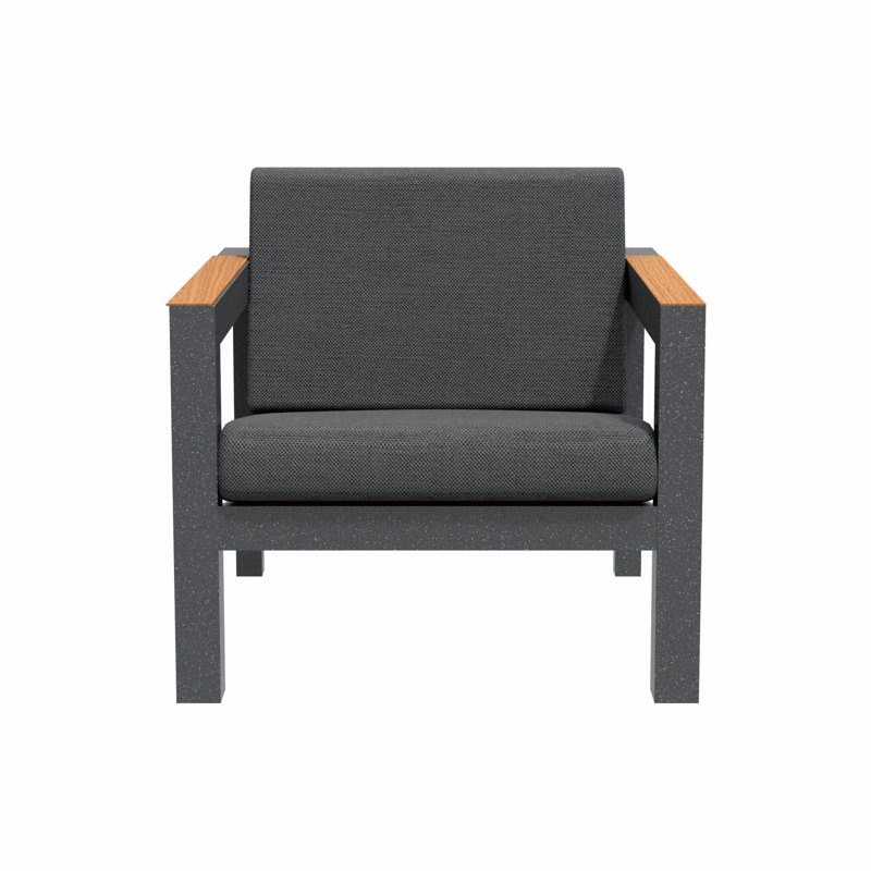 MIMO Aluminum Patio Sofa with Cushion, Single