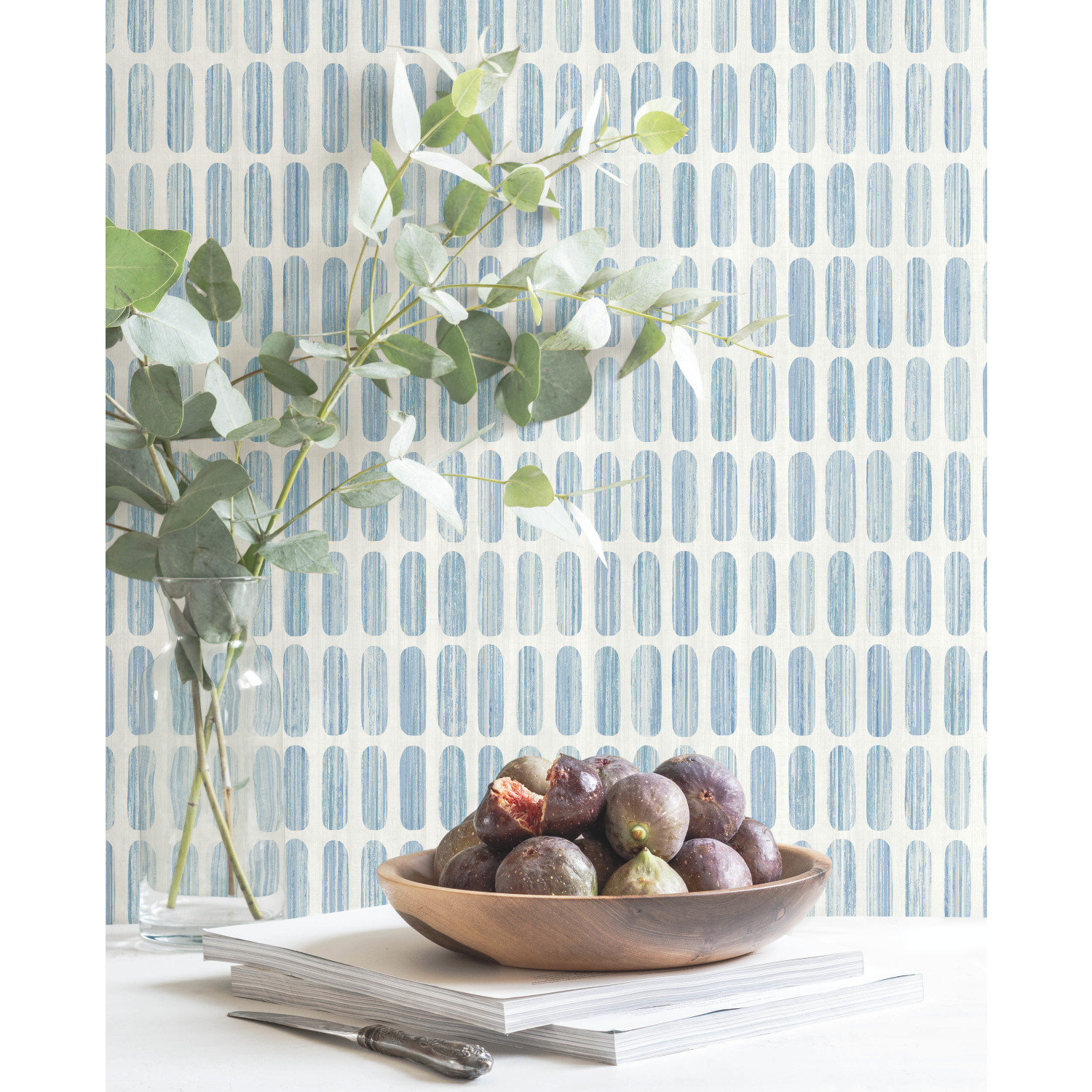 Bonn Abstract Wallpaper, Blue